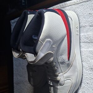 Boys Fila high top tennis shoe